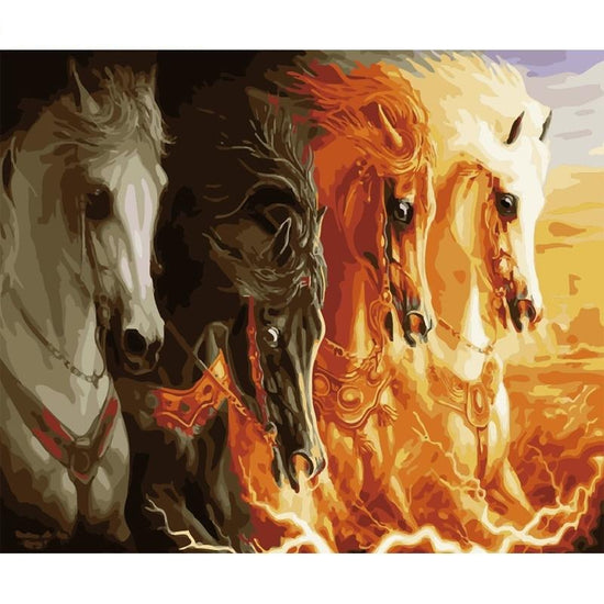 Paint By Numbers Four Horses Apocalypse