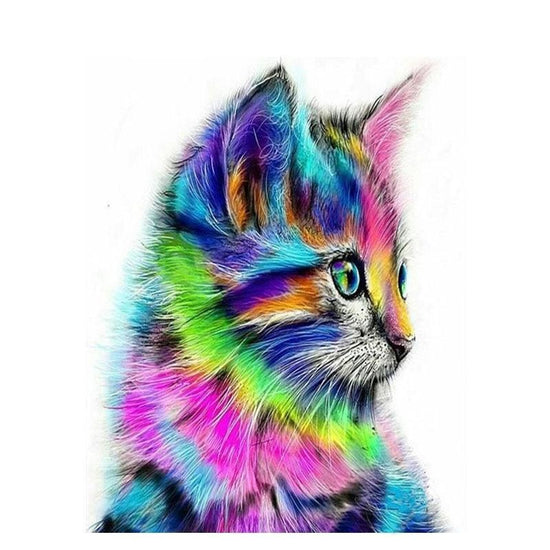 Paint By Number Multicolor Kitten