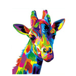 Paint By Numbers Colourful Giraffe