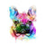 Colorful French Bulldog Paint By Numbers