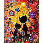Two abstract cats - Paint By Numbers  Cat