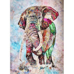 Paint By Numbers Multicolor Elephant