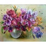 Paint By Numbers Purple Flowers