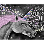 Paint By Numbers Unicorn Draw On Chalkboard