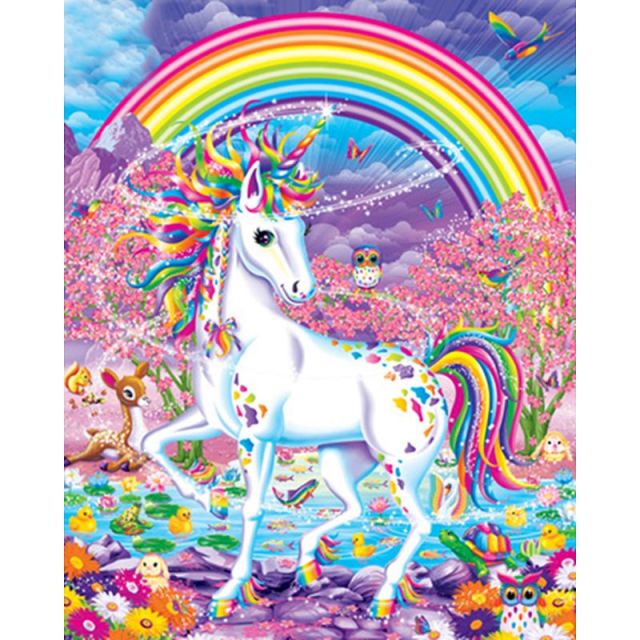 Unicorn in front of rainbow - Paint By Numbers Unicorn