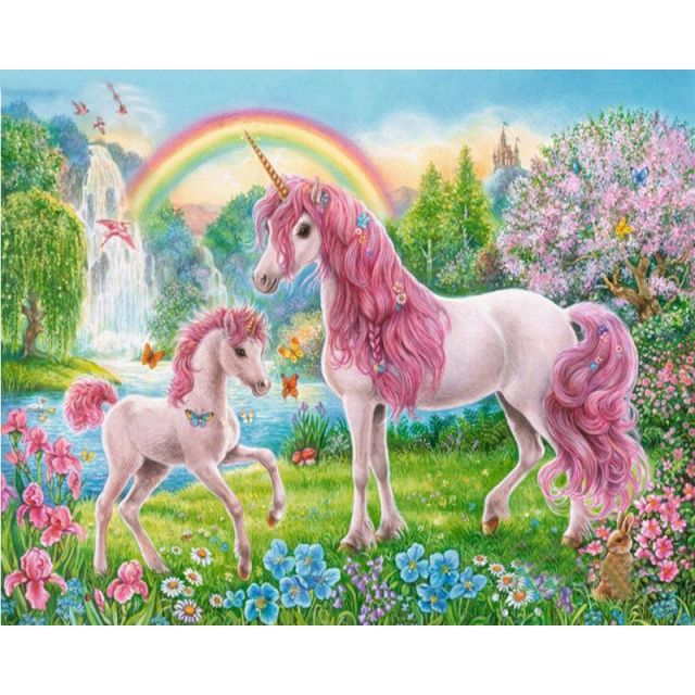 Paint By Number Pink Unicorn