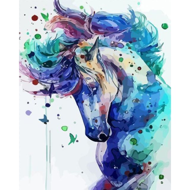 Paint By Numbers Abstract Unicorn