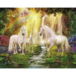 Unicorn trio - Paint By Numbers Unicorn