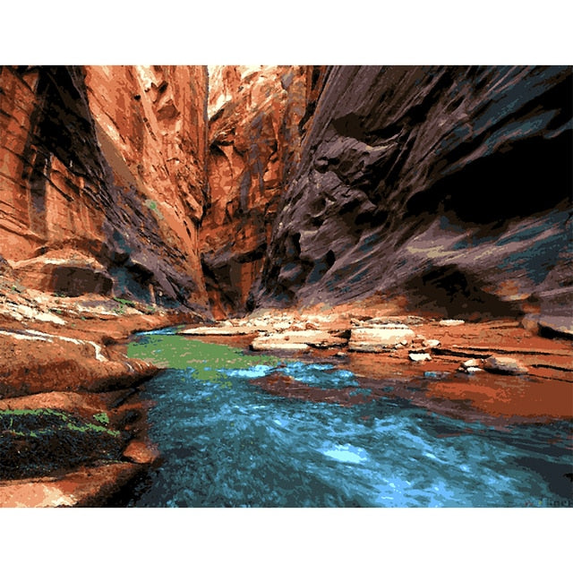 Fluss in einer Schlucht