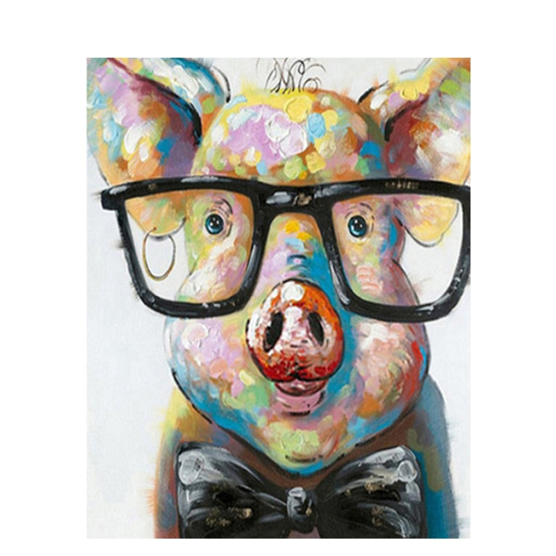 Paint By Numbers Student Pig