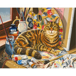 Paint By Numbers Cat Artist