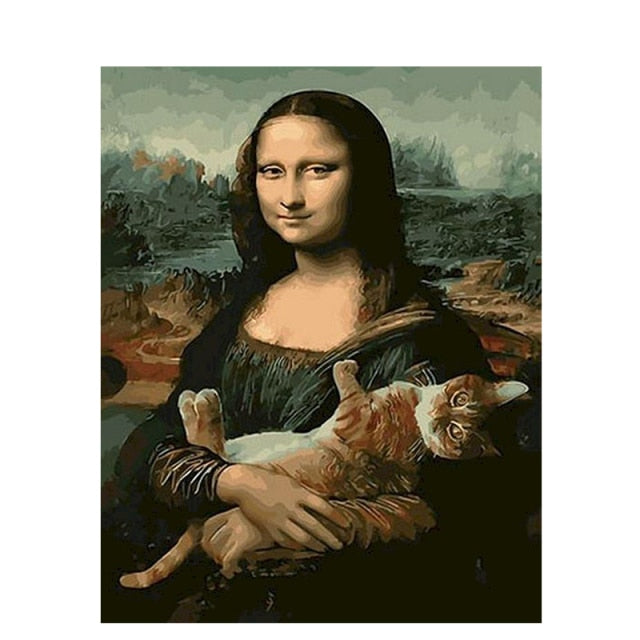 Mona Lisa With Cats