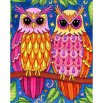 Paint By Numbers Two Pink Owl