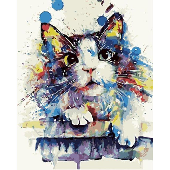 Abstract Cat Paint By Numbers