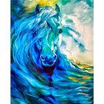 Blue Reeves Paint By Numbers Horse