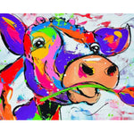 Colorful Cow Paint By Numbers