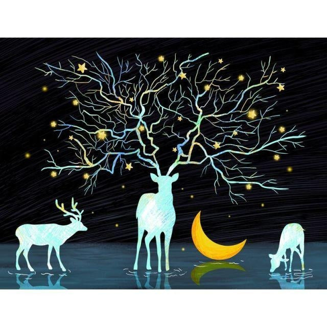 Deer of light - Paint By Numbers Deer