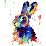 Paint By Numbers Multicolor Rabbit