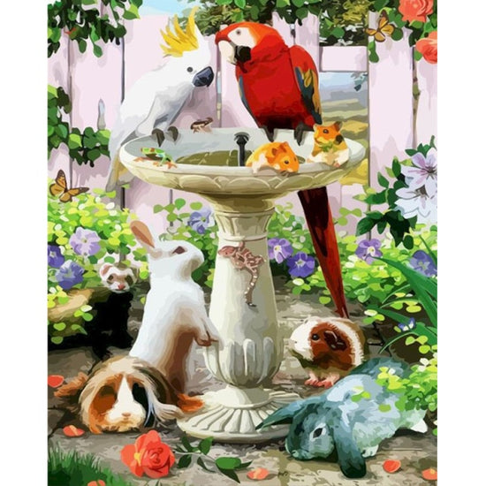 Paint By Numbers Rabbot Paint By Number Rabbit And Friends Kit