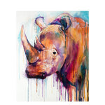 Paint By Numbers Rhinoceros Head