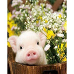 Piglet And Flowers