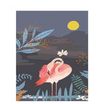 Vintage Paint By Numbers Flamingo