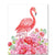 Paint By Numbers Flamingo Amongst Flowers