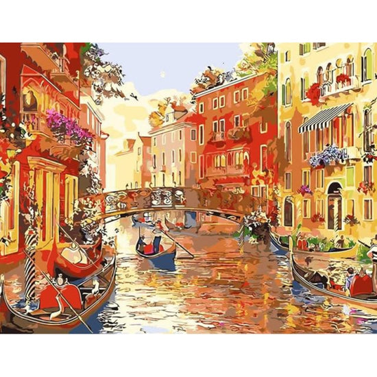 A Venice Canal - Paint By Numbers Venice