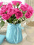 Flower Bouquet In A Blue Vase