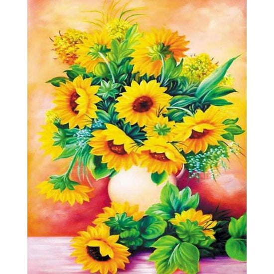 Designed Sunflower Bouquet - Paint By Numbers Sunflowers