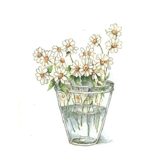 Drawn Daisy Bouquet - Paint By Numbers Flowers