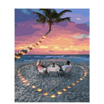 Paint By Numbers Romantic Dinner On Beach