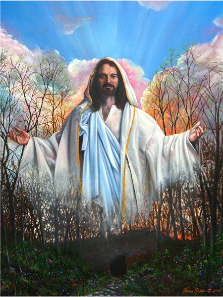Jesus Above A Forest