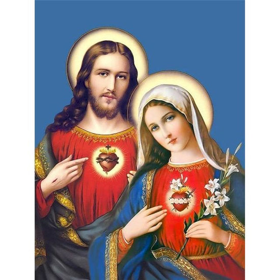 Paint By Numbers Jesus And Mary