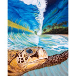 Paint By Numbers Turtle In Wave
