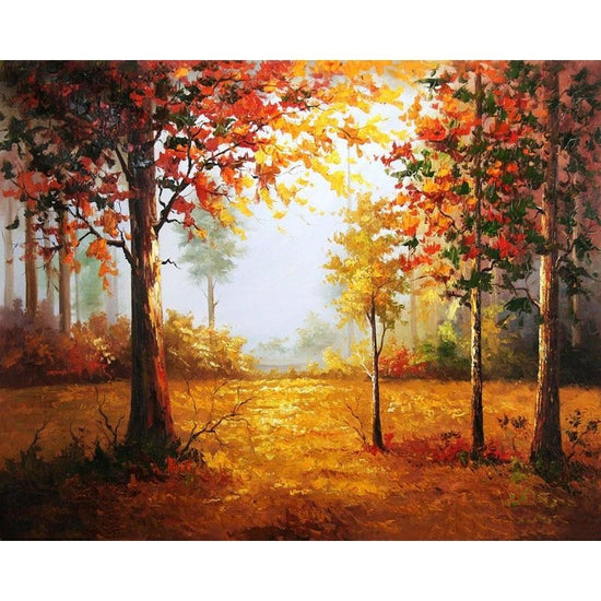 Paint By Numbers Autumn Trees