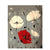 White And Red Abstract Flowers - Paint By Numbers Flowers