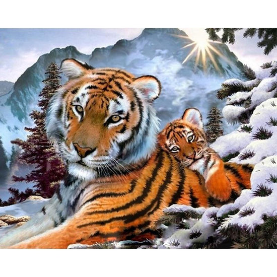 Paint By Numbers Tiger Cub